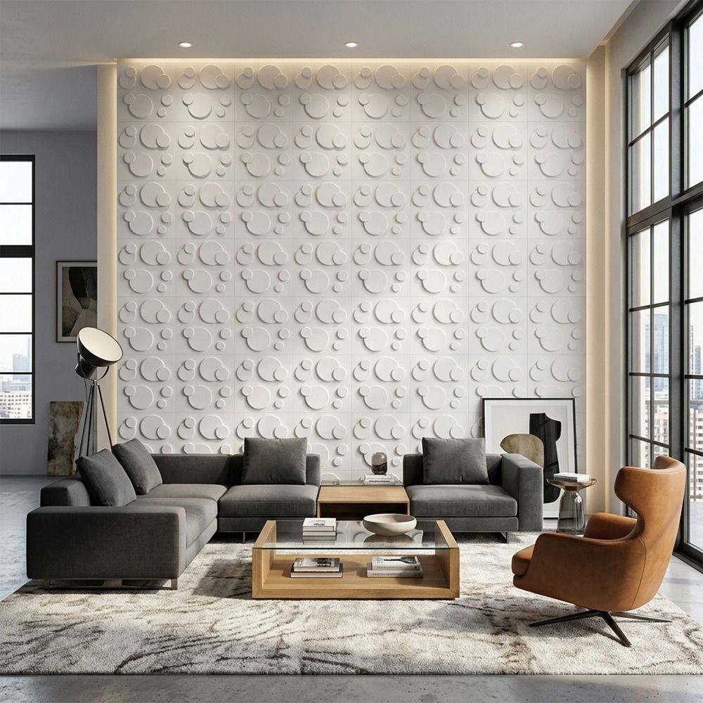 Белая 3D-панель для стен 50*50 – обзор и цена Pvc Panel Background